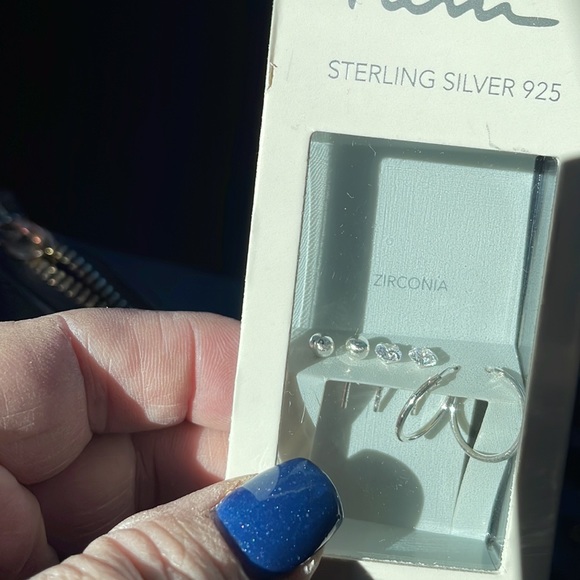 Sterling Silver & Zirconia Earrings - Picture 3 of 10